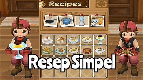 resep masakan harvest moon hero of leaf valley